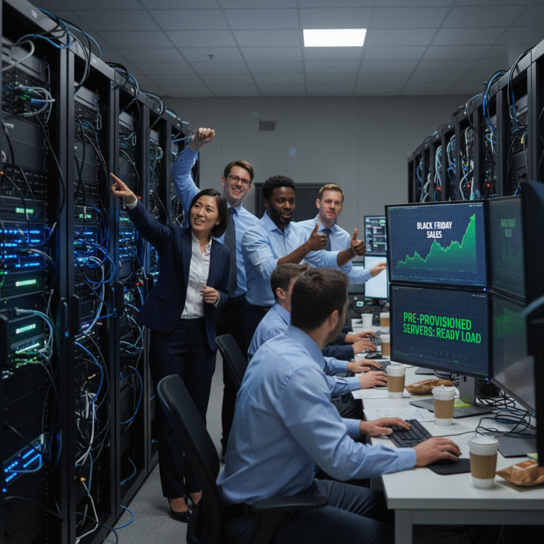 Black Friday sales spike with pre-provisioned servers
